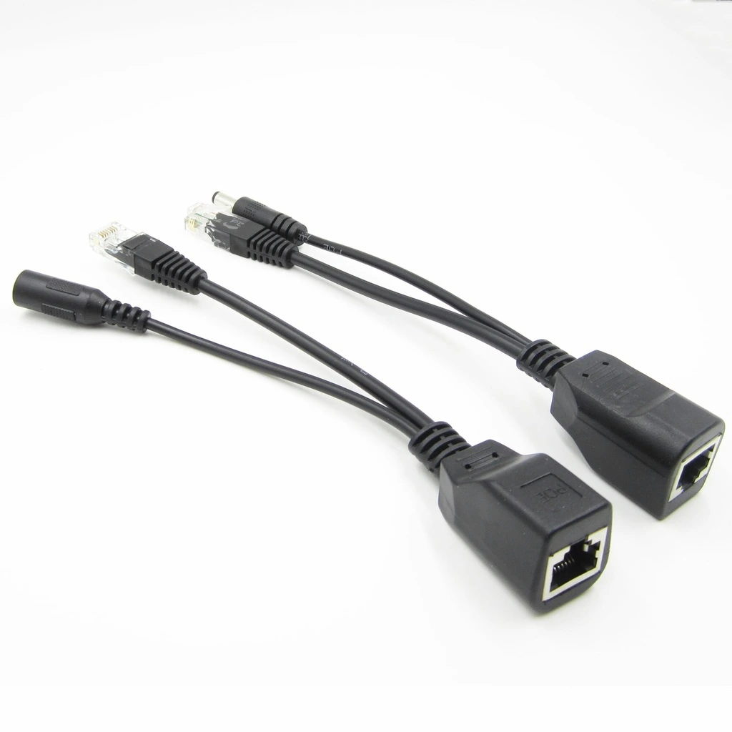 [NI03] [NI03] PoE Passive Injector + Splitter Cable Black.webp