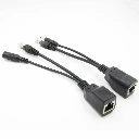 [NI03] [NI03] PoE Passive Injector + Splitter Cable Black.webp