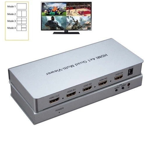 [CH95] 4P HDMI Quad Multi Viewer 1080P