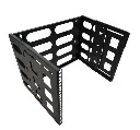 [DC54] 8U 19" Wall Rack (Open/Adjustable)
