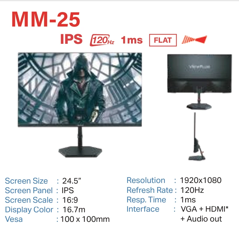[MT06] [MT06] 24.5" ViewPlus LED/IPS (MM-25/120HZ/1MS)