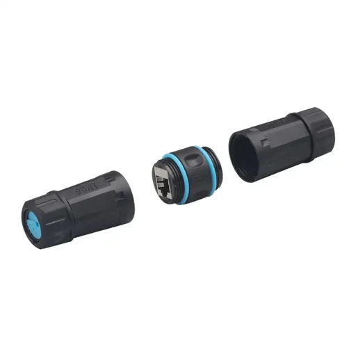 [NA16] IP68 RJ45 Coupler - Shielded Cat6