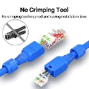 [NC22] Toolless:  Cat6 RJ45 Connector (Blue)