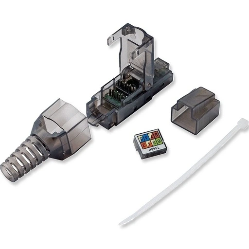 [NC24] Toolless:  Cat6A RJ45 Connector