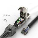 [NC25] Toolless:  Shielded Cat6 RJ45 Connector