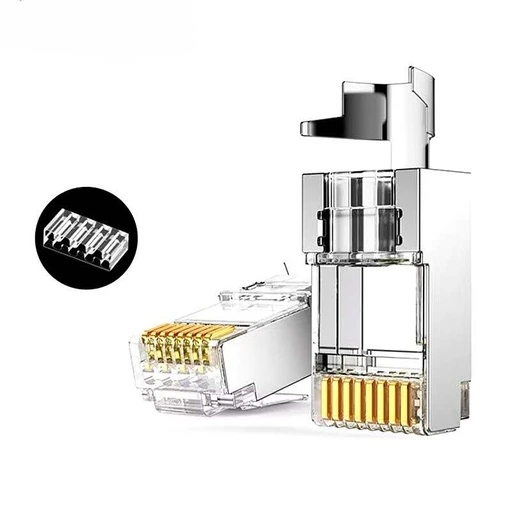 [NC46] Cat6A Shielded RJ45 Connector w/ C-Guide