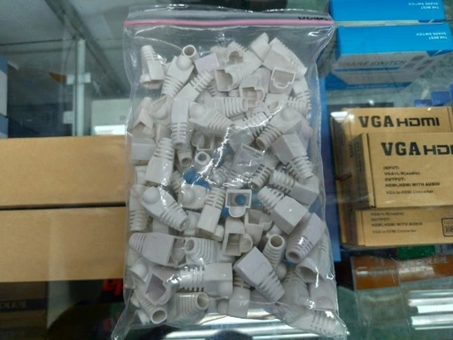 [NC59] White Cat5 Rubber Boots