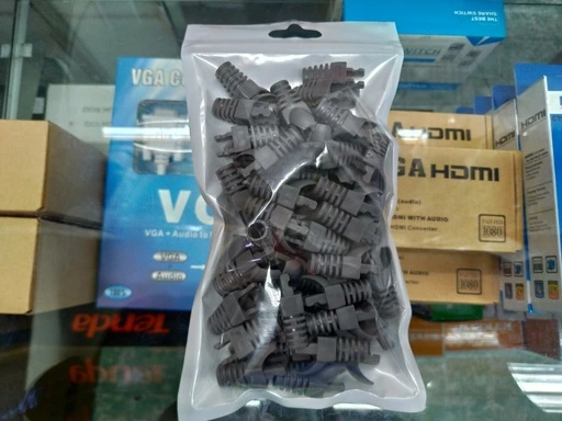 [NC65] [NC65] Gray Cat6 Rubber Boots