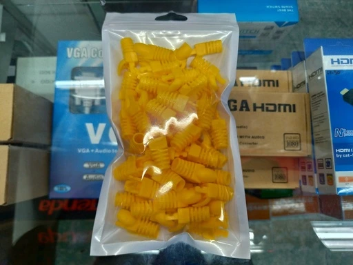 [NC67] [NC67] Yellow Cat6 Rubber Boots