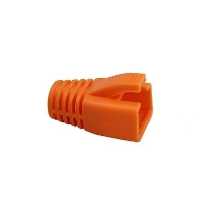 [NC72] Orange Cat6A/Cat7 Boots (7.5mm⌀)