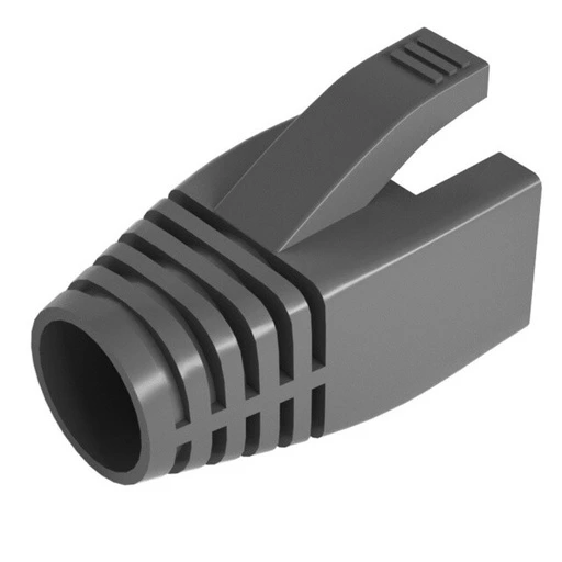 [NC75] [NC75] Gray Cat6A/Cat7 Boots (7.5mm⌀)