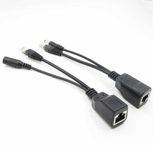 [NI03] [NI03] PoE Passive Injector + Splitter Cable Black