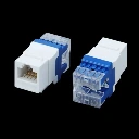 [NM04] Cat6 I/O Keystone Jack (White/B)