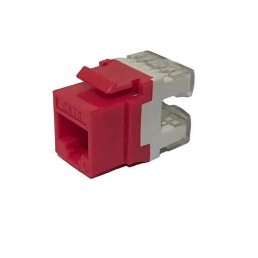[NM06] [NM06] Cat6 I/O Keystone Jack (RED/W)