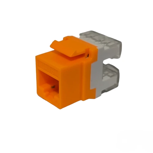 [NM07] Cat6 I/O Keystone Jack (ORANGE/W)