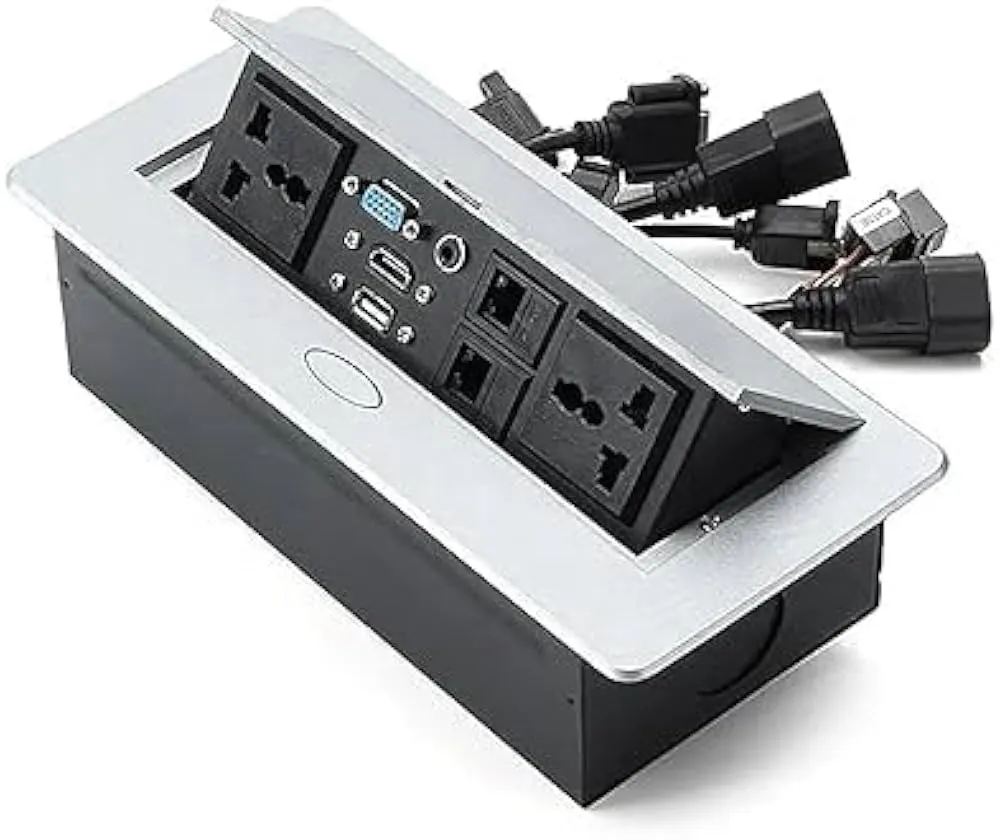 [NM88] [NM88] MultiMedia Table Connection Hub (Silver)