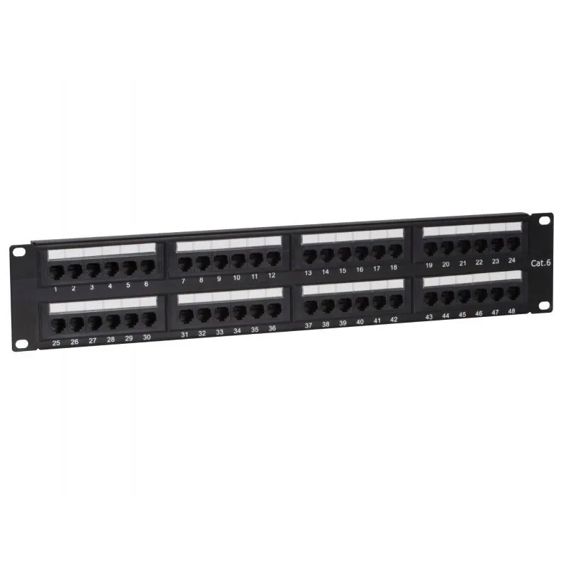 [NP24] [NP24] 48P Cat6 Patch Panel (I/O Loaded)
