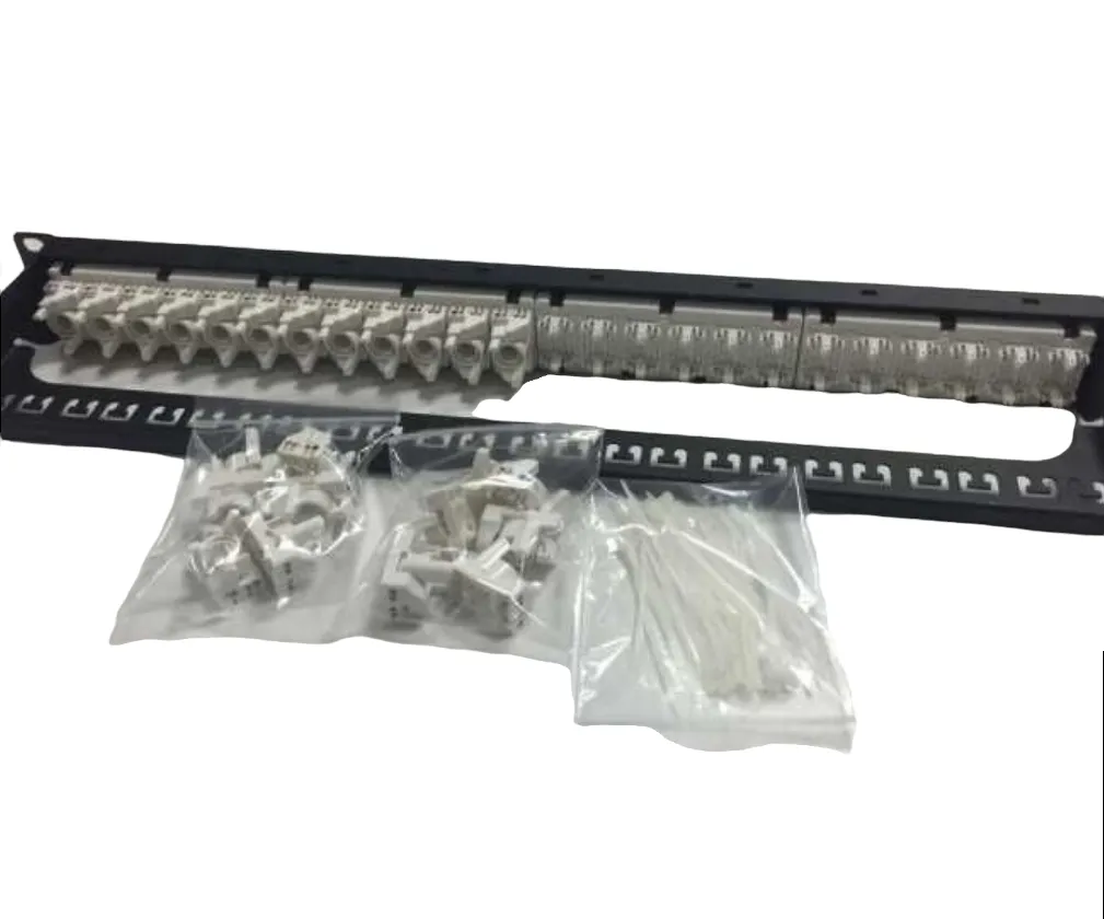 [NP28] [NP28] 24P Cat6A Patch Panel ToolLess (Loaded))