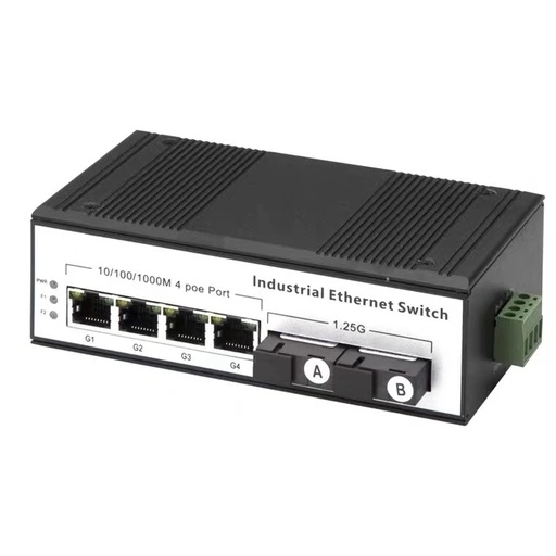 [NS26] 4P Giga Industrial Poe Switch (SC-AB)