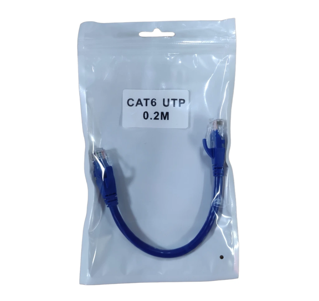 [NW16] Cat6: 20CM Patch Cable S/Cu- Blue
