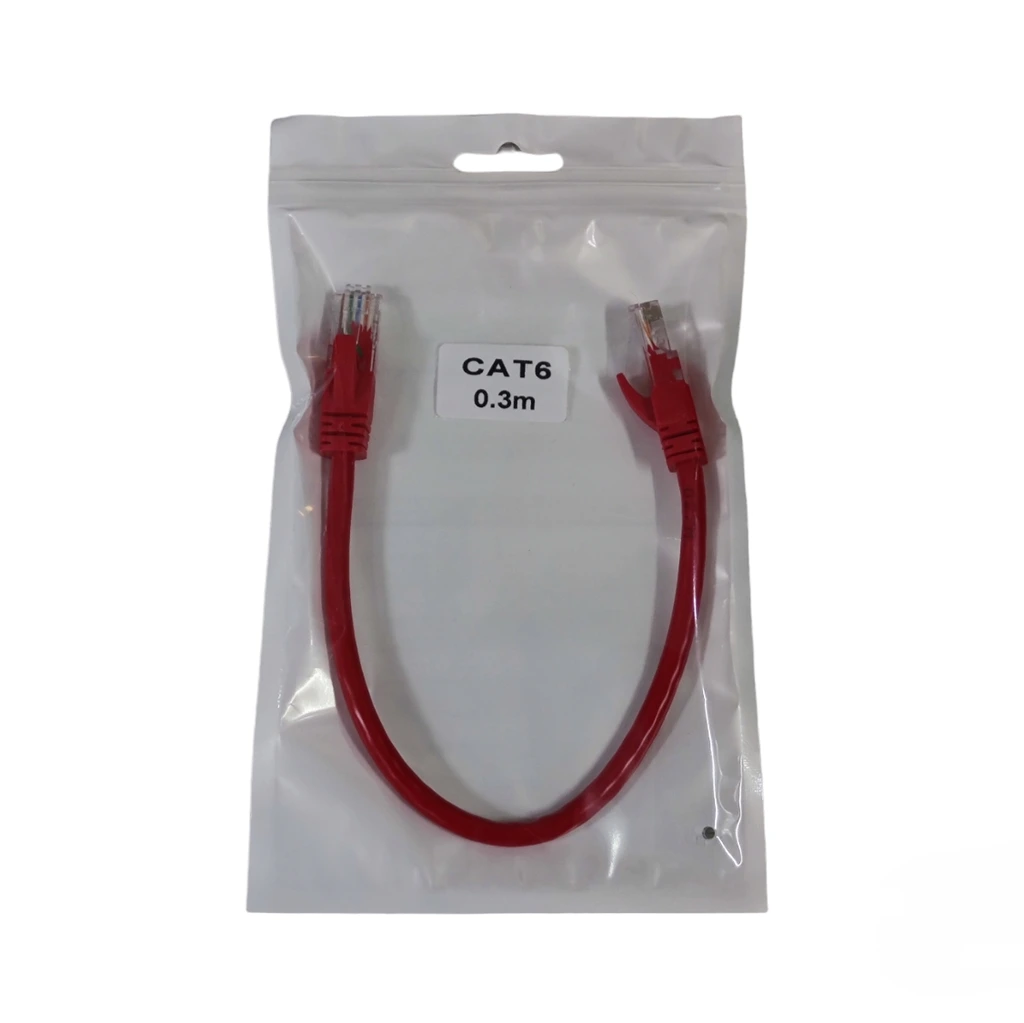 [NW27] Cat6: 30CM S/Cu- RED