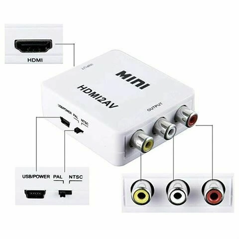 [VC05] [VC05] Mini: HDMI to AV RCA Converter