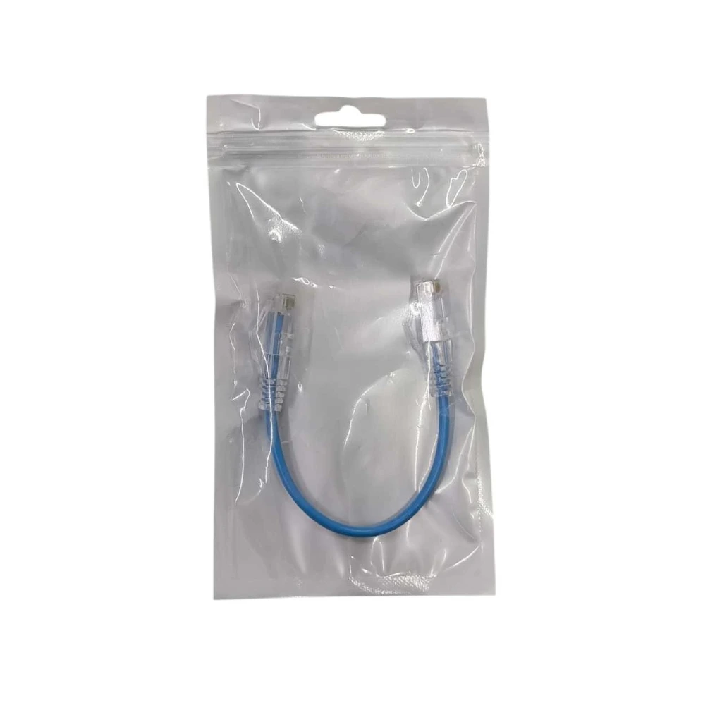 [NW76] Cat6A: 20CM Slim Cable S/Cu- Blue