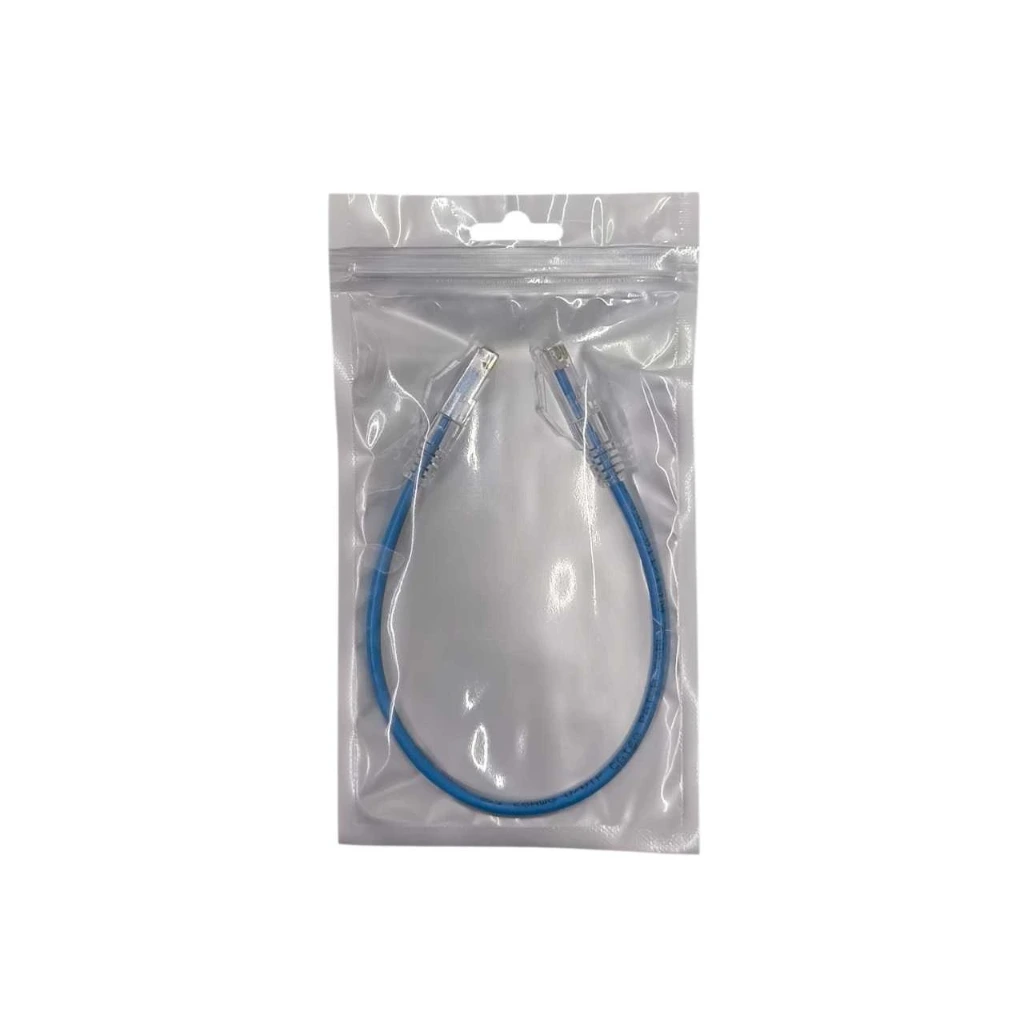 [NW77] [NW77] Cat6A: 30CM Slim Cable S/Cu- Blue