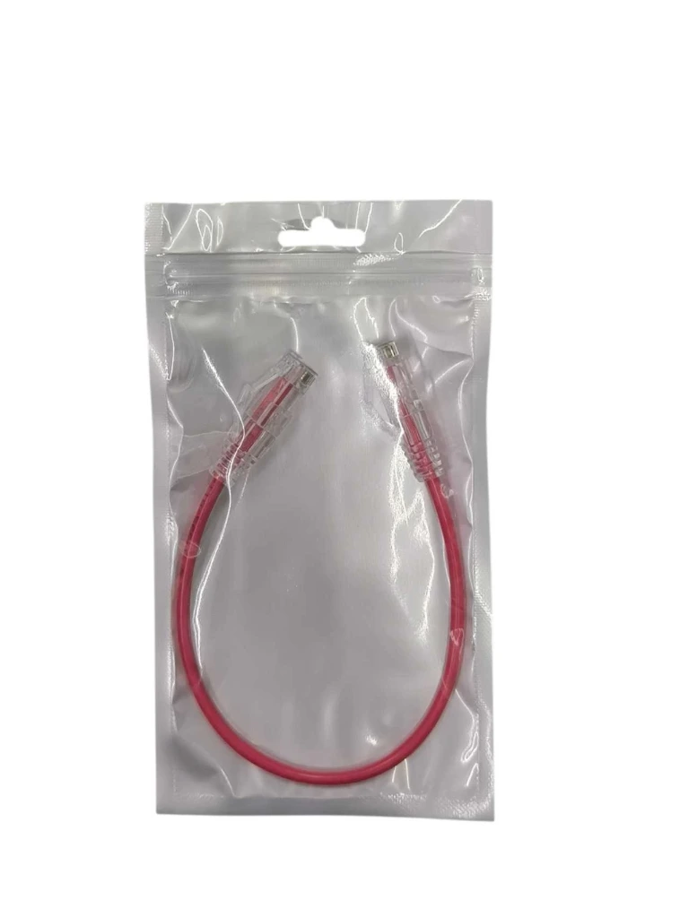 [NW87] Cat6A: 30CM Slim Cable S/Cu- RED